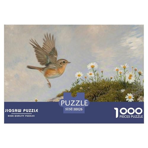 Goldcrest 1000 Teile Puzzle Vogel Für Kinder Ab 12 Jahren Herausforderung Detailreich Spielzeug Lernspiel 38x26cm/1000pcs von OJASDBDJE
