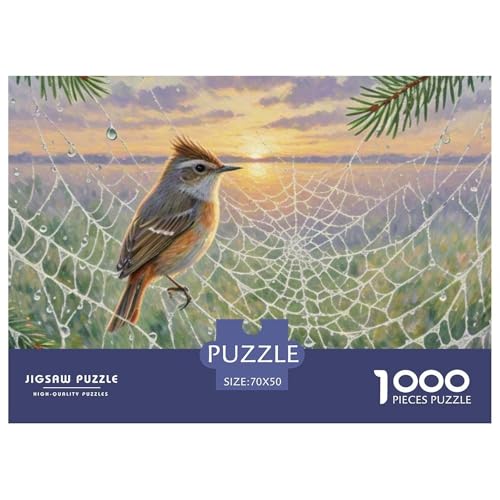 Goldcrest 1000 Teile Puzzle Vogel Geschenke Für Frauen/Männer Herausforderung Detailreich Spaß Lernspiel 70x50cm/1000pcs von OJASDBDJE