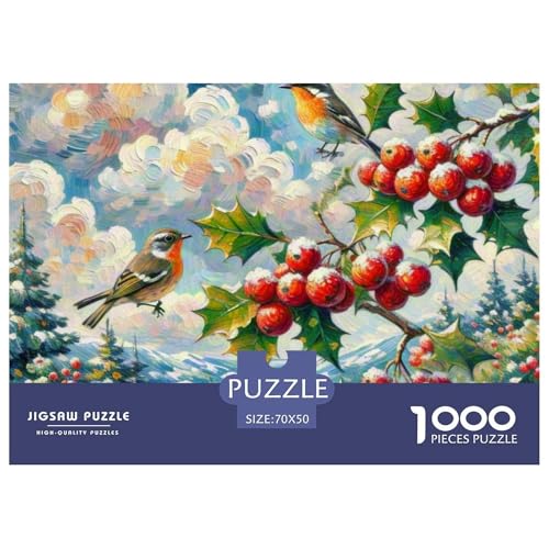 Goldcrest 1000 Teile Puzzle Vogel Geschenke Für Frauen/Männer Herausforderung Detailreich Spielzeug Pädagogisches Spiel 70x50cm/1000pcs von OJASDBDJE