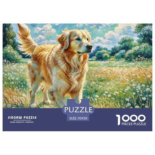 Goldener Retriever 1000 Teile Puzzle Haustier Hund Für Die Ganze Familie Herausforderung Detailreich Spielzeug Lernspiel 70x50cm/1000pcs Goldener Retriever 1000 Teile Puzzle Haustier Hund Für Die Ganze Familie Herausforderung Detailreich Spielzeug Lernspiel 70x50cm/1000pcs von OJASDBDJE