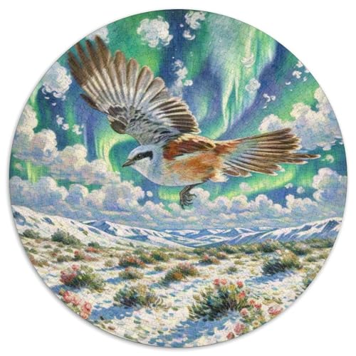 Großer Grauer Rappshahn Mit 1000 Teilen Puzzle Vogel Circular Puzzles Geeignet Ab 12 Jahren Pädagogisches Für Erwachsene Kinder Buntes Tier Geschenke 1000pcs (67.5x67.5cm) von OJASDBDJE