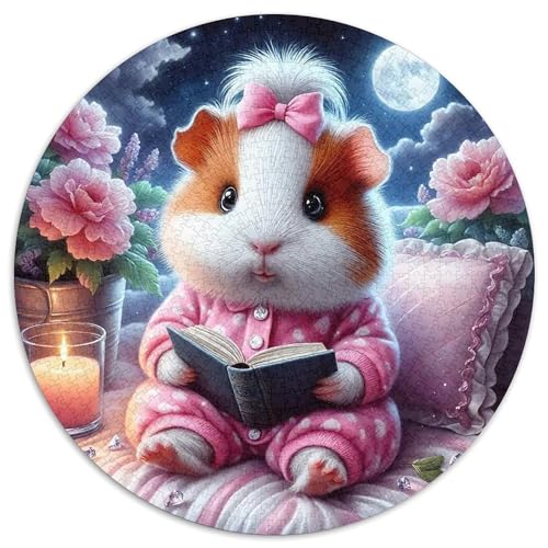 Guineeschwein 1000 Teile Puzzle Circular Puzzles Für Erwachsene Und Kinder Pädagogisches Für Erwachsene Kinder Buntes Tier Stressabbau-Spielzeug 1000pcs (67.5x67.5cm) von OJASDBDJE