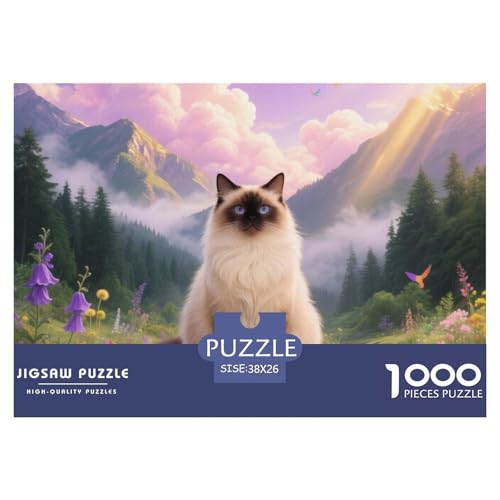 Himalaya 1000 Teile Puzzle Pet Katze Für Die Ganze Familie Entspannend Detailreich Spielzeug Lernspiel 38x26cm/1000pcs von OJASDBDJE