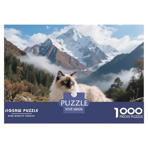 Himalaya 1000 Teile Puzzle Pet Katze Für Kinder Ab 12 Jahren Entspannend Detailreich Spielzeug Lernspiel 38x26cm/1000pcs von OJASDBDJE