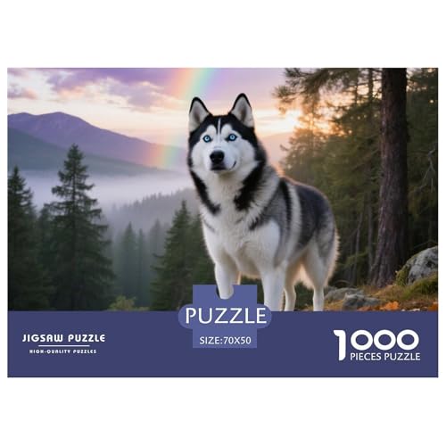 Husky 1000 Teile Puzzle Haustier Hund Für Die Ganze Familie Herausforderung Detailreich Spaß Pädagogisches Spiel 70x50cm/1000pcs Husky 1000 Teile Puzzle Haustier Hund Für Die Ganze Familie Herausforderung Detailreich Spaß Pädagogisches Spiel 70x50cm/1000pcs von OJASDBDJE