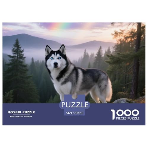 Husky 1000 Teile Puzzle Haustier Hund Für Die Ganze Familie Herausforderung Premium-Qualität Spielzeug Lernspiel 70x50cm/1000pcs Husky 1000 Teile Puzzle Haustier Hund Für Die Ganze Familie Herausforderung Premium-Qualität Spielzeug Lernspiel 70x50cm/1000pcs von OJASDBDJE