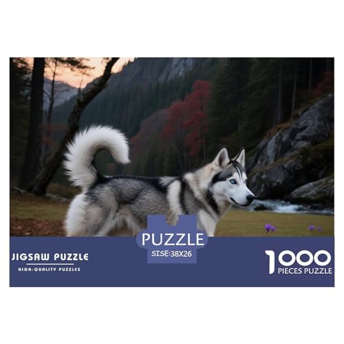 Husky 1000 Teile Puzzle Haustier Hund Für Kinder Ab 12 Jahren Entspannend Detailreich Spielzeug Lernspiel 38x26cm/1000pcs Husky 1000 Teile Puzzle Haustier Hund Für Kinder Ab 12 Jahren Entspannend Detailreich Spielzeug Lernspiel 38x26cm/1000pcs von OJASDBDJE