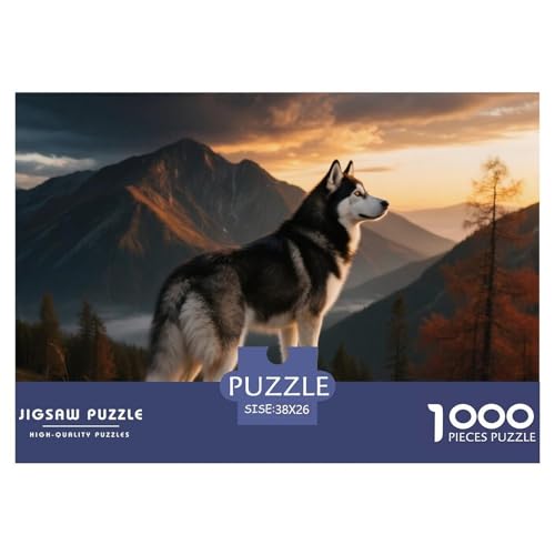 Husky 1000 Teile Puzzle Haustier Hund Für Kinder Ab 12 Jahren Herausforderung Detailreich Spaß Lernspiel 38x26cm/1000pcs Husky 1000 Teile Puzzle Haustier Hund Für Kinder Ab 12 Jahren Herausforderung Detailreich Spaß Lernspiel 38x26cm/1000pcs von OJASDBDJE