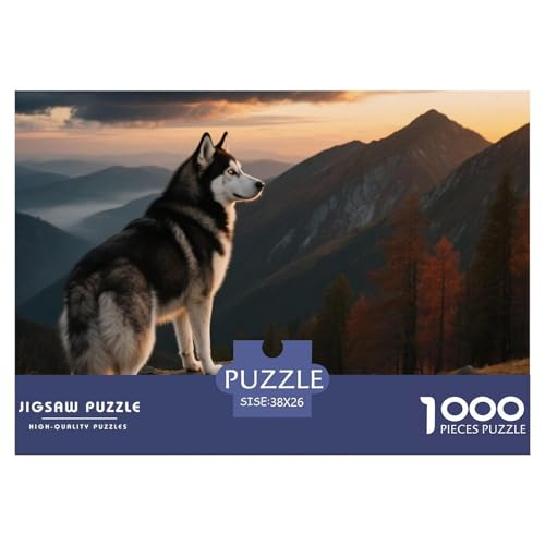 Husky 1000 Teile Puzzle Haustier Hund Geschenke Für Frauen/Männer Entspannend Premium-Qualität Spielzeug Lernspiel 38x26cm/1000pcs Husky 1000 Teile Puzzle Haustier Hund Geschenke Für Frauen/Männer Entspannend Premium-Qualität Spielzeug Lernspiel 38x26cm/1000pcs von OJASDBDJE