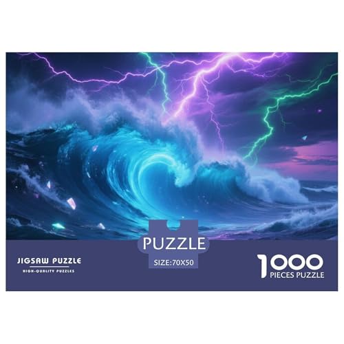Interstellaren Ozean 1000 Teile Puzzle Science Fiction Geschenke Für Frauen/Männer Entspannend Detailreich Spaß Lernspiel 70x50cm/1000pcs von OJASDBDJE