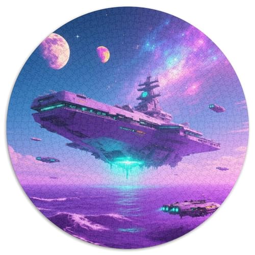 Interstellaren Ozean 1000 Teile Puzzle Science Fiction Rundes Puzzle Für Erwachsene Und Kinder Pädagogisches Für Erwachsene Kinder Buntes Tier Geschenke 1000pcs (67.5x67.5cm) von OJASDBDJE