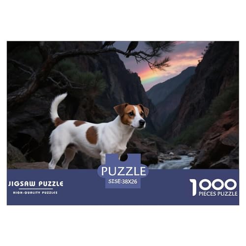 Jack Russell Terrier 1000 Teile Puzzle Haustier Hund Für Kinder Ab 12 Jahren Entspannend Detailreich Spielzeug Lernspiel 38x26cm/1000pcs Jack Russell Terrier 1000 Teile Puzzle Haustier Hund Für Kinder Ab 12 Jahren Entspannend Detailreich Spielzeug Lernspiel 38x26cm/1000pcs von OJASDBDJE