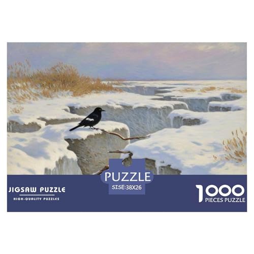 Jackdaw 1000 Teile Puzzle Vogel Für Kinder Ab 12 Jahren Herausforderung Premium-Qualität Spaß Lernspiel 38x26cm/1000pcs von OJASDBDJE
