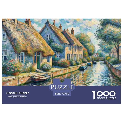 Kanal 1000 Teile Puzzle Architektur Für Die Ganze Familie Entspannend Premium-Qualität Spielzeug Pädagogisches Spiel 70x50cm/1000pcs von OJASDBDJE