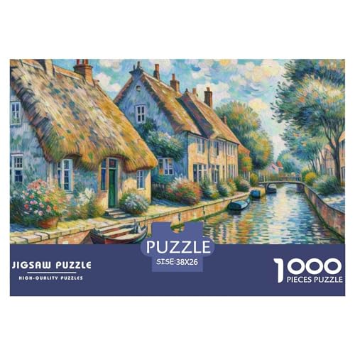 Kanal 1000 Teile Puzzle Architektur Für Die Ganze Familie Herausforderung Detailreich Spielzeug Pädagogisches Spiel 38x26cm/1000pcs von OJASDBDJE