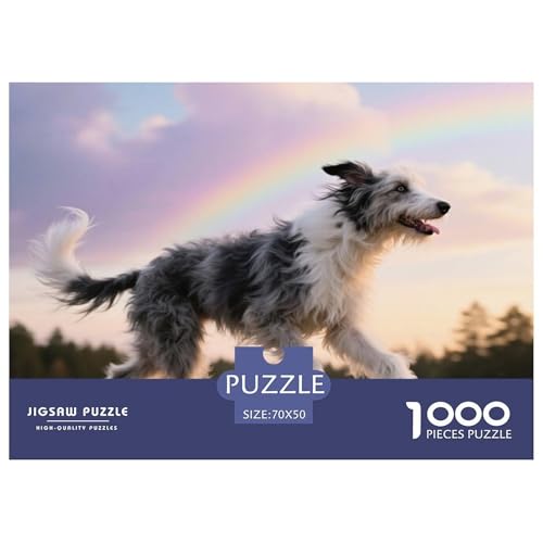 Keeshond 1000 Teile Puzzle Haustier Hund Für Die Ganze Familie Entspannend Premium-Qualität Spielzeug Lernspiel 70x50cm/1000pcs von OJASDBDJE