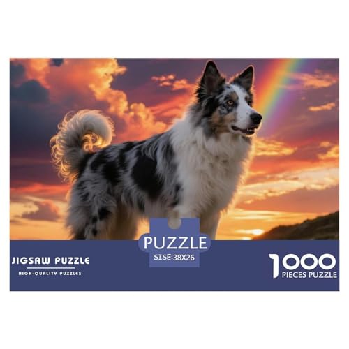 Keeshond 1000 Teile Puzzle Haustier Hund Geschenke Für Frauen/Männer Herausforderung Detailreich Spielzeug Lernspiel 38x26cm/1000pcs von OJASDBDJE