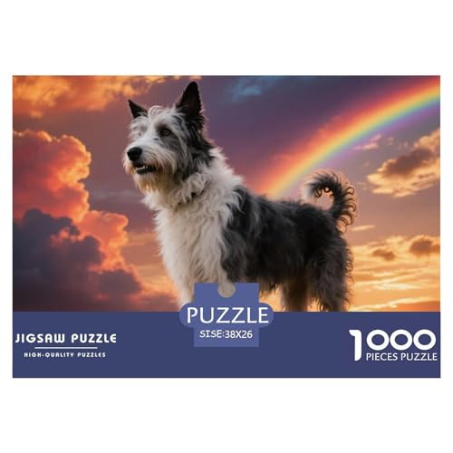 Keeshond 1000 Teile Puzzles Haustier Hund Für Kinder Ab 12 Jahren Entspannend Detailreich Spielzeug Lernspiel 38x26cm/1000pcs von OJASDBDJE