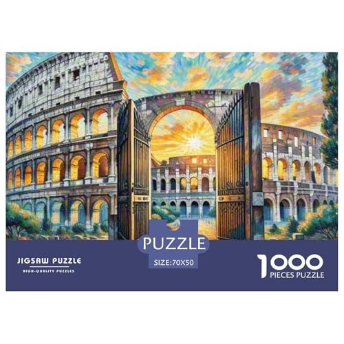 Kolosseum 1000 Teile Puzzle Architektur Für Kinder Ab 12 Jahren Herausforderung Detailreich Spielzeug Pädagogisches Spiel 70x50cm/1000pcs von OJASDBDJE