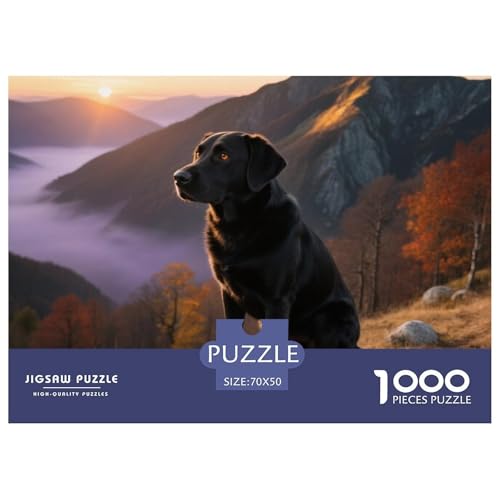 Labrador Retriever 1000 Teile Puzzle Haustier Hund Für Kinder Ab 12 Jahren Entspannend Detailreich Spielzeug Lernspiel 70x50cm/1000pcs von OJASDBDJE