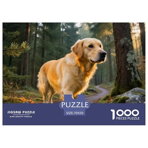 Labrador Retriever 1000 Teile Puzzle Haustier Hund Für Kinder Ab 12 Jahren Entspannend Detailreich Spielzeug Pädagogisches Spiel 70x50cm/1000pcs von OJASDBDJE