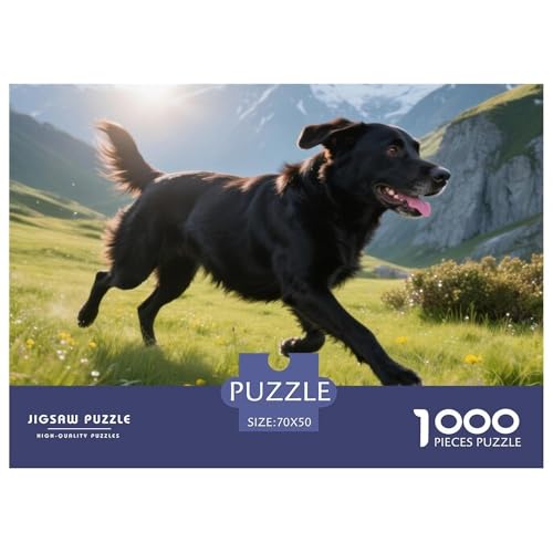 Labrador Retriever 1000 Teile Puzzle Haustier Hund Geschenke Für Frauen/Männer Entspannend Detailreich Spaß Lernspiel 70x50cm/1000pcs von OJASDBDJE