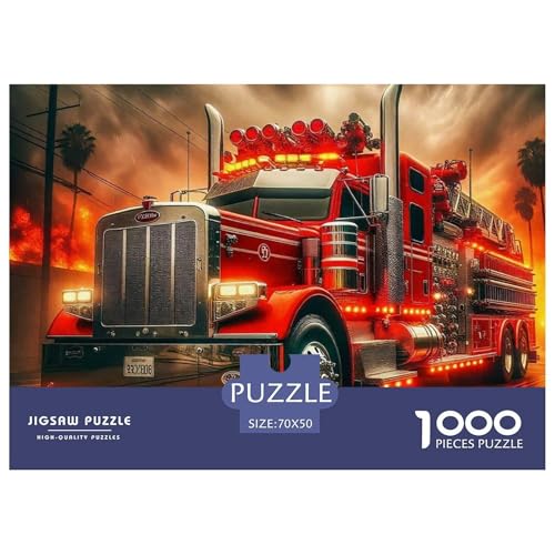 Lastwagen 1000 Teile Puzzle Cool Für Die Ganze Familie Entspannend Detailreich Spielzeug Lernspiel 70x50cm/1000pcs von OJASDBDJE