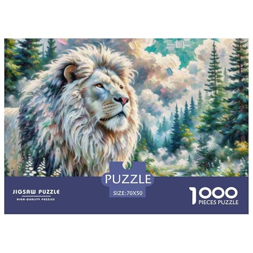 Leo 1000 Teile Puzzle Tiere Für Die Ganze Familie Herausforderung Premium-Qualität Spielzeug Pädagogisches Spiel 70x50cm/1000pcs von OJASDBDJE