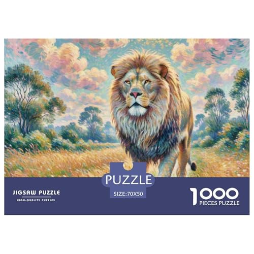 Leo 1000 Teile Puzzle Tiere Geschenke Für Frauen/Männer Entspannend Detailreich Spaß Pädagogisches Spiel 70x50cm/1000pcs von OJASDBDJE