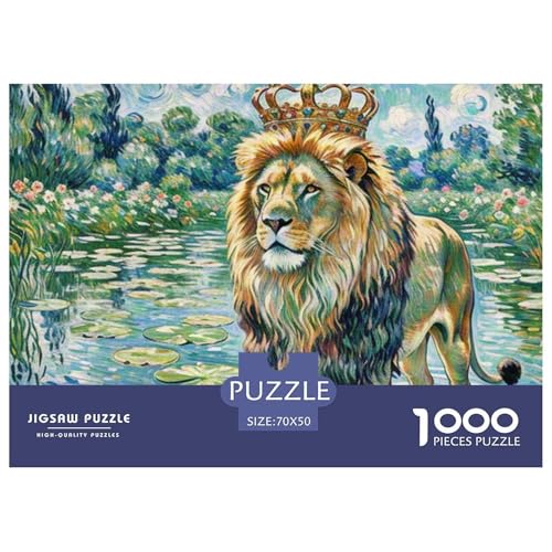 Leo 1000 Teile Puzzle Tiere Geschenke Für Frauen/Männer Herausforderung Detailreich Spaß Pädagogisches Spiel 70x50cm/1000pcs Leo 1000 Teile Puzzle Tiere Geschenke Für Frauen/Männer Herausforderung Detailreich Spaß Pädagogisches Spiel 70x50cm/1000pcs von OJASDBDJE