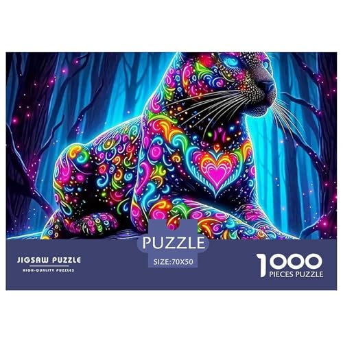 Leopard 1000 Teile Puzzle Tier Geschenke Für Frauen/Männer Entspannend Detailreich Spielzeug Lernspiel 70x50cm/1000pcs Leopard 1000 Teile Puzzle Tier Geschenke Für Frauen/Männer Entspannend Detailreich Spielzeug Lernspiel 70x50cm/1000pcs von OJASDBDJE