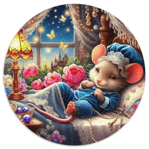 Maus 1000 Teile Puzzles Rund Puzzle Geeignet Ab 12 Jahren Pädagogisches Für Erwachsene Kinder Buntes Tier Geschenke 1000pcs (67.5x67.5cm) von OJASDBDJE