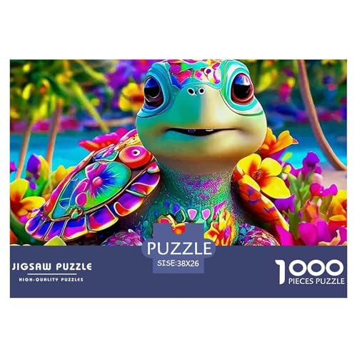 Meeresschildkröte 1000 Teile Puzzle Tier Geschenke Für Frauen/Männer Entspannend Detailreich Spielzeug Pädagogisches Spiel 38x26cm/1000pcs von OJASDBDJE