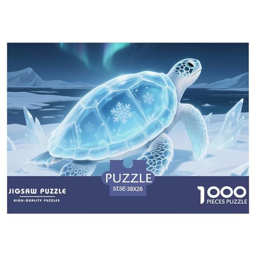 Meeresschildkröte 1000 Teile Puzzle Tier Geschenke Für Frauen/Männer Herausforderung Detailreich Spaß Pädagogisches Spiel 38x26cm/1000pcs von OJASDBDJE