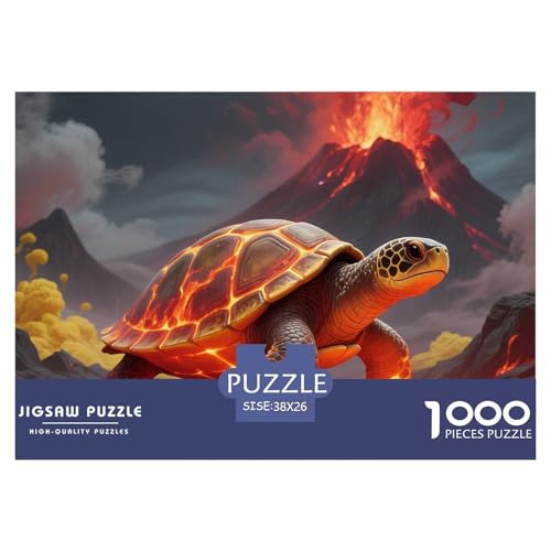 Meeresschildkröte 1000 Teile Puzzles Tier Für Kinder Ab 12 Jahren Entspannend Detailreich Spielzeug Lernspiel 38x26cm/1000pcs von OJASDBDJE