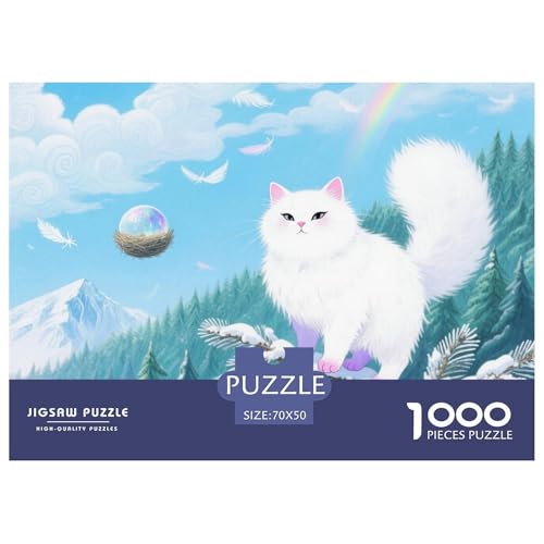 Munchkin 1000 Teile Puzzle Pet Katze Geschenke Für Frauen/Männer Herausforderung Premium-Qualität Spielzeug Pädagogisches Spiel 70x50cm/1000pcs von OJASDBDJE