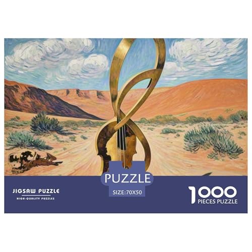 Musiknotizen 1000 Teile Puzzle Symbol Für Die Ganze Familie Entspannend Detailreich Spaß Pädagogisches Spiel 70x50cm/1000pcs von OJASDBDJE