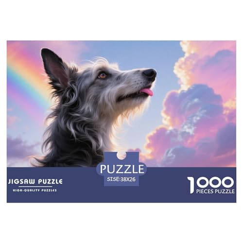 Norwegischer Elkhound 1000 Teile Puzzle Haustier Hund Für Die Ganze Familie Herausforderung Premium-Qualität Spielzeug Lernspiel 38x26cm/1000pcs von OJASDBDJE