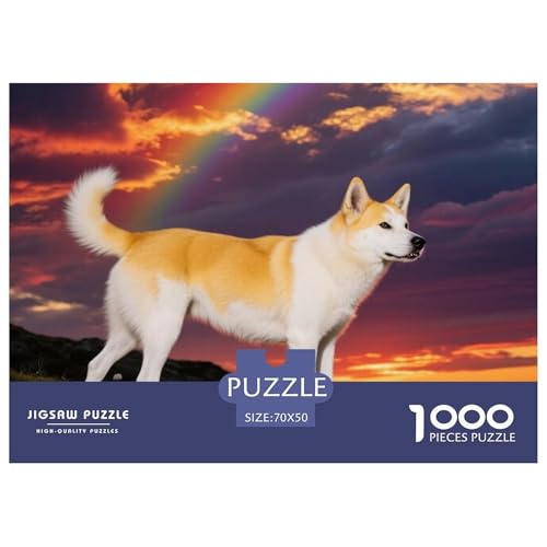 Norwegischer Lundehund 1000 Teile Puzzle Haustier Hund Für Die Ganze Familie Herausforderung Detailreich Spielzeug Lernspiel 70x50cm/1000pcs von OJASDBDJE