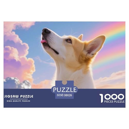 Norwegischer Lundehund 1000 Teile Puzzle Haustier Hund Für Kinder Ab 12 Jahren Entspannend Premium-Qualität Spaß Lernspiel 38x26cm/1000pcs von OJASDBDJE