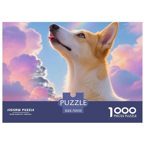 Norwegischer Lundehund 1000 Teile Puzzle Haustier Hund Geschenke Für Frauen/Männer Entspannend Detailreich Spielzeug Lernspiel 70x50cm/1000pcs von OJASDBDJE