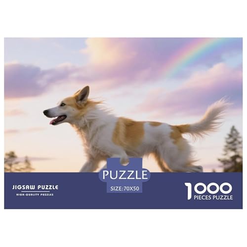 Norwegischer Lundehund 1000 Teile Puzzle Haustier Hund Geschenke Für Frauen/Männer Herausforderung Detailreich Spielzeug Lernspiel 70x50cm/1000pcs von OJASDBDJE