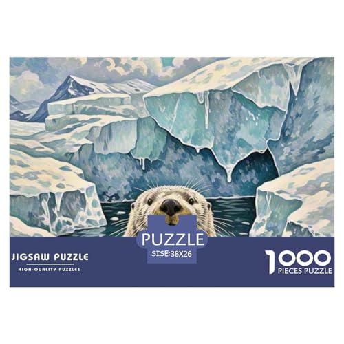 Otter 1000 Teile Puzzle Tiere Für Die Ganze Familie Herausforderung Detailreich Spaß Lernspiel 38x26cm/1000pcs von OJASDBDJE