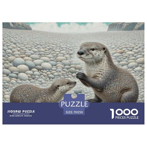 Otter 1000 Teile Puzzle Tiere Für Kinder Ab 12 Jahren Entspannend Premium-Qualität Spielzeug Lernspiel 70x50cm/1000pcs Otter 1000 Teile Puzzle Tiere Für Kinder Ab 12 Jahren Entspannend Premium-Qualität Spielzeug Lernspiel 70x50cm/1000pcs von OJASDBDJE