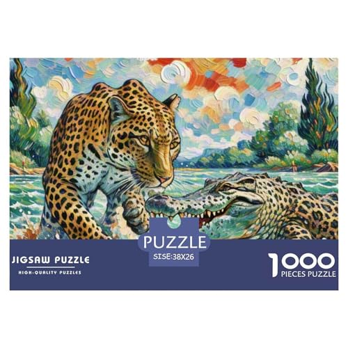 Panthera Onca 1000 Teile Puzzle Tiere Geschenke Für Frauen/Männer Entspannend Detailreich Spielzeug Pädagogisches Spiel 38x26cm/1000pcs von OJASDBDJE