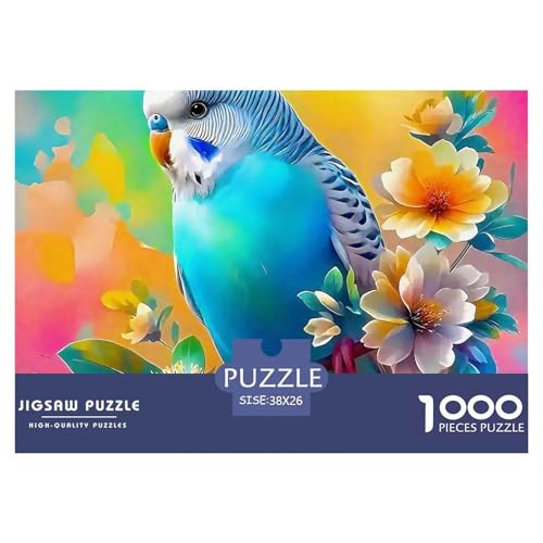 Papagei 1000 Teile Puzzle Bird Für Die Ganze Familie Entspannend Detailreich Spielzeug Lernspiel 38x26cm/1000pcs von OJASDBDJE