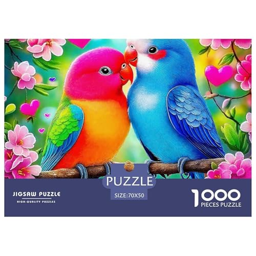 Papagei 1000 Teile Puzzle Bird Für Die Ganze Familie Entspannend Detailreich Spielzeug Lernspiel 70x50cm/1000pcs von OJASDBDJE