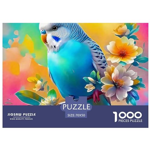 Papagei 1000 Teile Puzzle Bird Für Die Ganze Familie Herausforderung Detailreich Spielzeug Lernspiel 70x50cm/1000pcs von OJASDBDJE