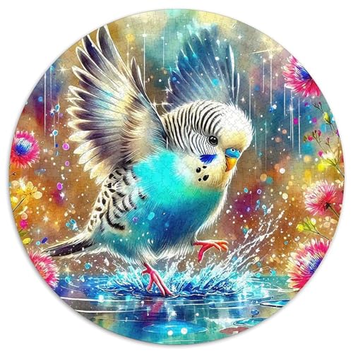 Papagei Mit 1000 Teilen Puzzle Circular Puzzles Für Erwachsene Und Kinder Pädagogisches Für Erwachsene Kinder Buntes Tier Geschenke 1000pcs (67.5x67.5cm) von OJASDBDJE