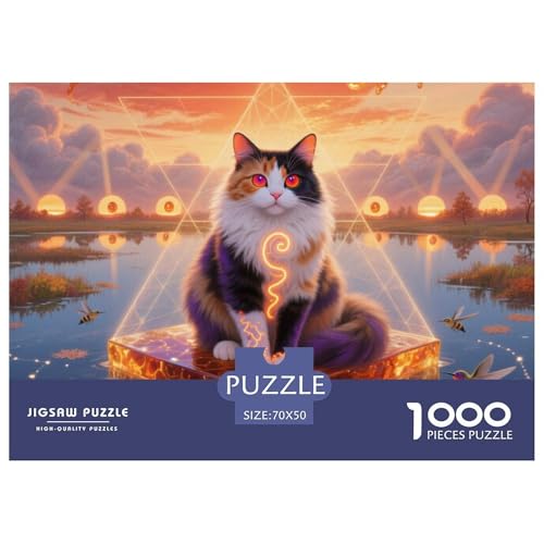 Persisch 1000 Teile Puzzle Pet Katze Geschenke Für Frauen/Männer Entspannend Premium-Qualität Spaß Pädagogisches Spiel 70x50cm/1000pcs von OJASDBDJE